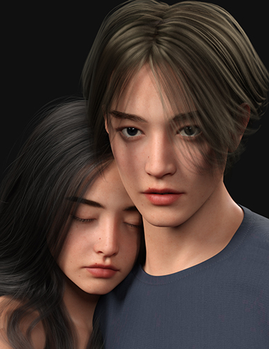 Nabi and Minjun HD for Genesis 9 by: justspiteyMousso, 3D Models by Daz 3D