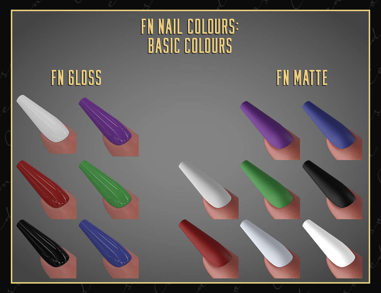 False Nails for Genesis 9 by: Censored, 3D Models by Daz 3D