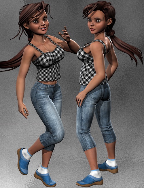Casual Outfit For V4 A4 G4 by: idler168, 3D Models by Daz 3D