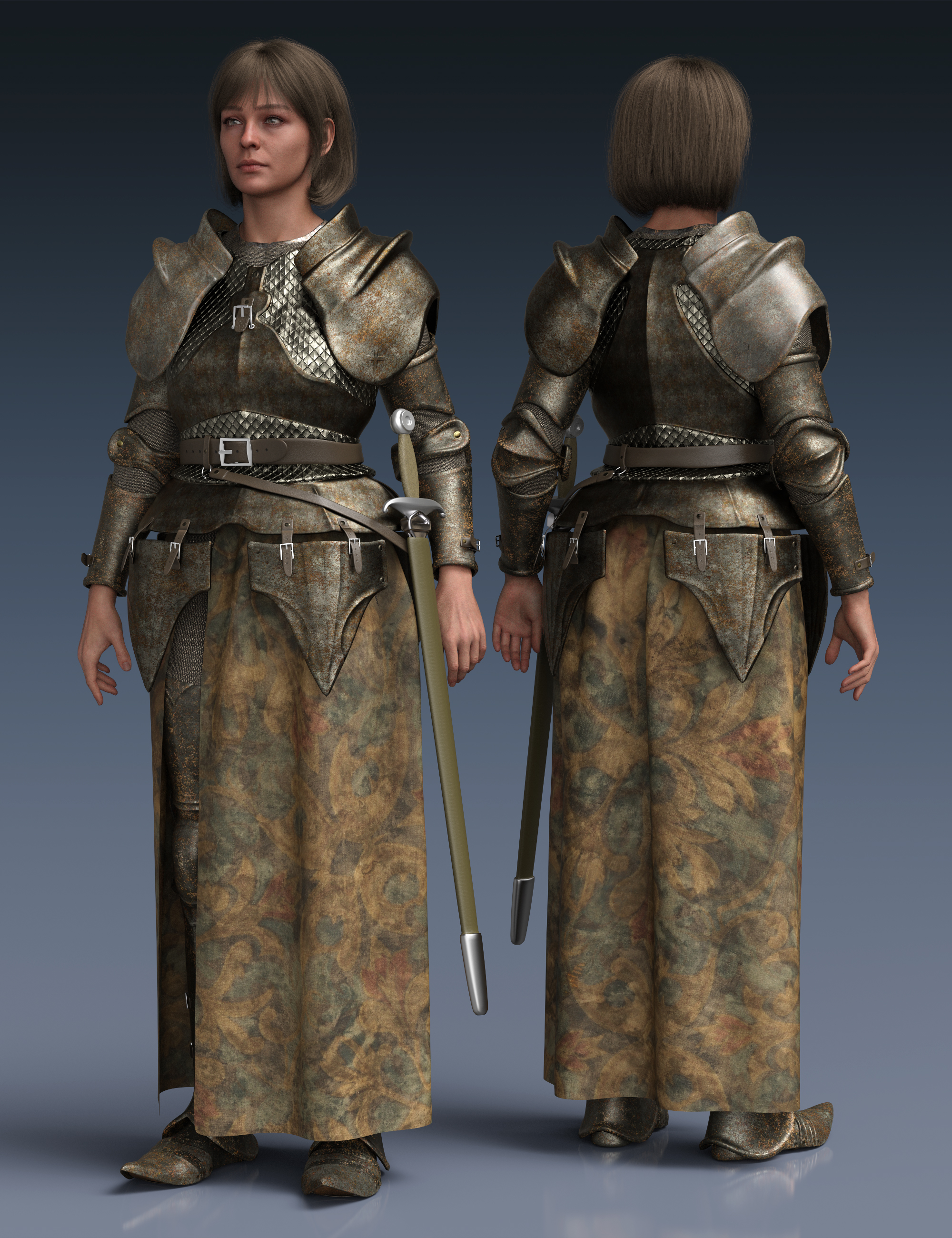 dForce The Defender Outfit Texture Add-On by: Mada, 3D Models by Daz 3D