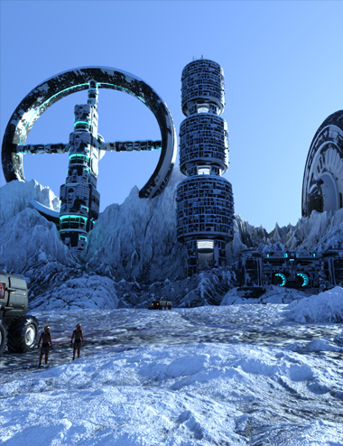 Frozen Secret Mountain Base Frozen Secret Mountain Base by: AcharyaPolina, 3D Models by Daz 3D