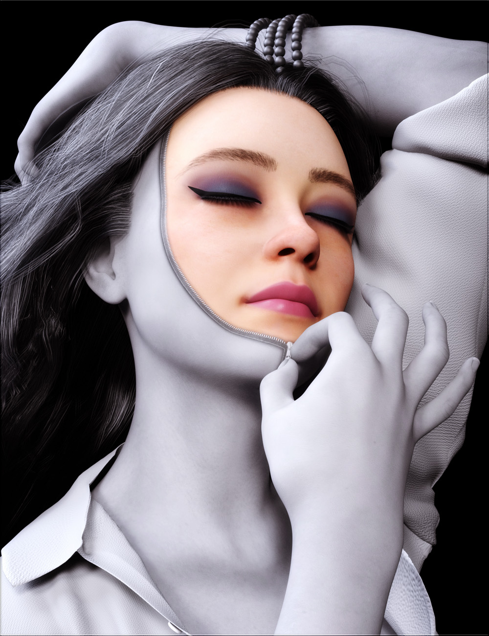 VYK Picture Perfect Black and White Textures for Genesis 9 VYK Picture Perfect Black and White Textures for Genesis 9 by: vyktohria, 3D Models by Daz 3D