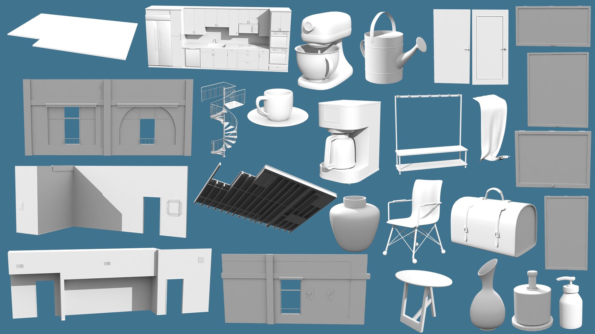 The Simple Loft by: bituka3d, 3D Models by Daz 3D