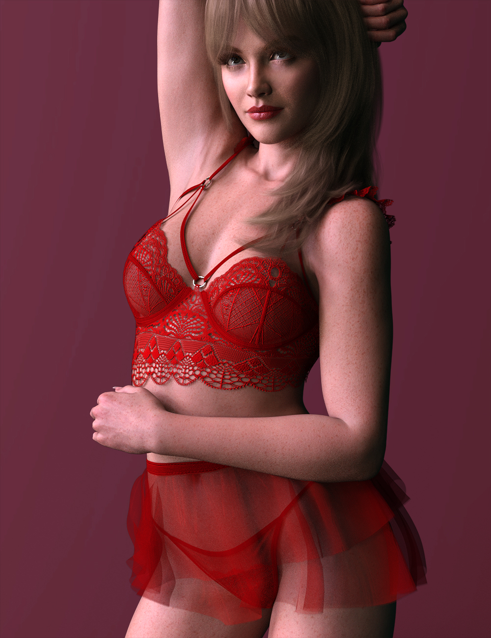 X Fashion Charming Romance Lingerie for Genesis 9 by: xtrart-3d, 3D Models by Daz 3D