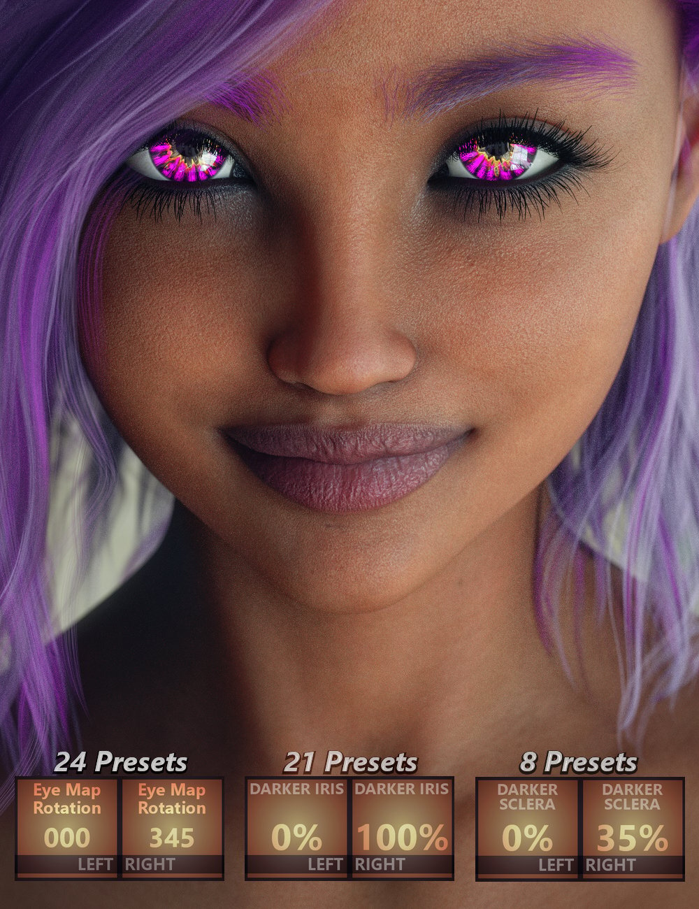 Mmx Beautiful Eyes Set 12 For Genesis 9 Daz 3d 7995