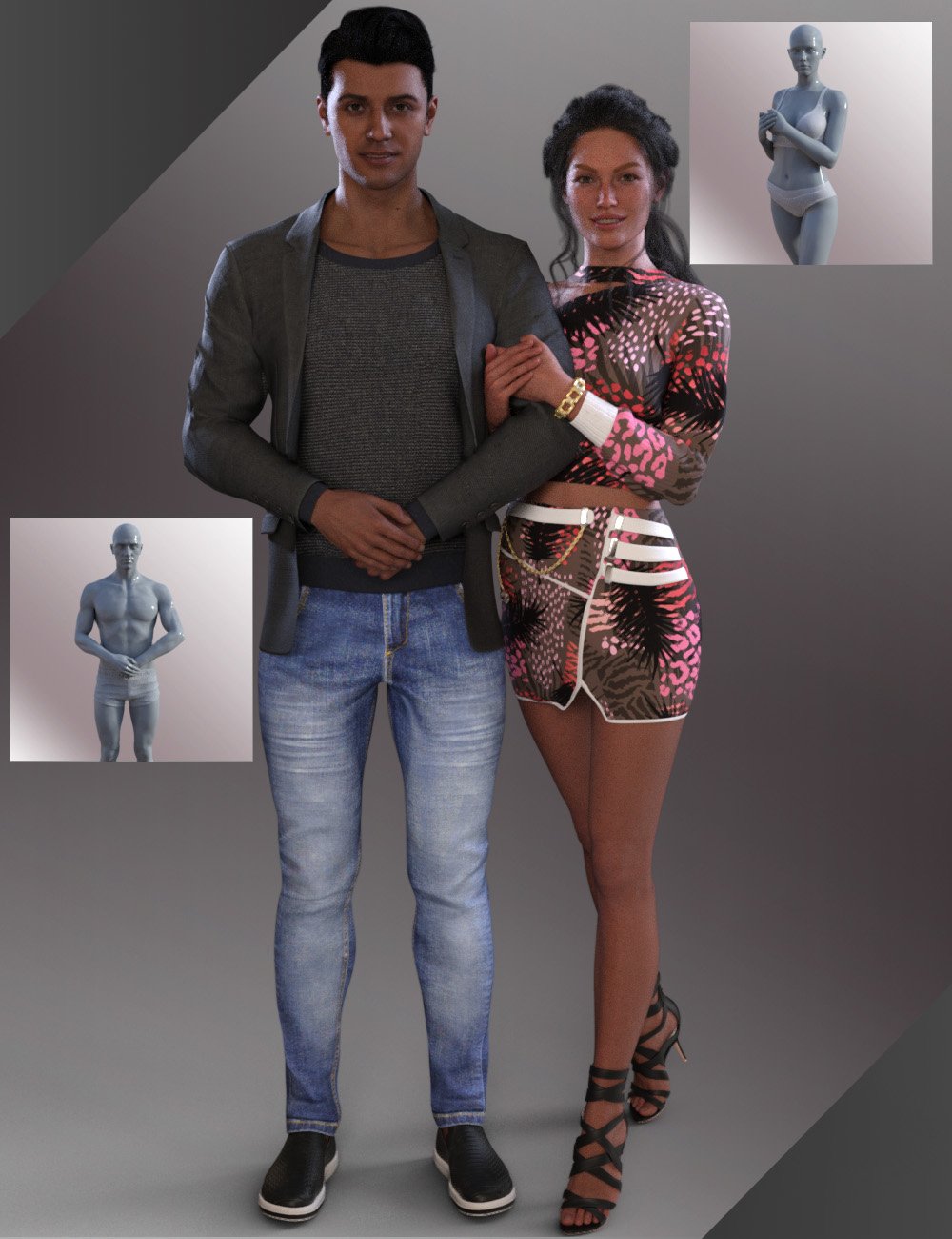 Genesis 9 Poses for Victoria 9 and Michael 9 - Couple in Rimini by: Arryn, 3D Models by Daz 3D