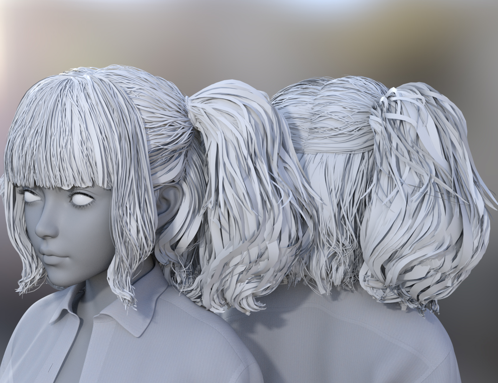 Hina Hair for Genesis 9 by: Crocodile Liu, 3D Models by Daz 3D
