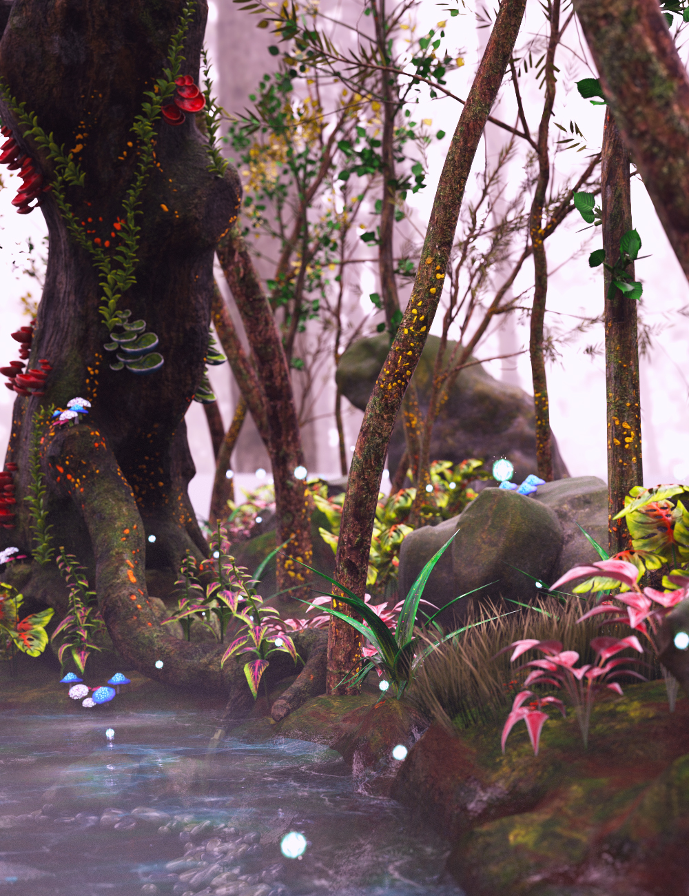 XI Elven Forest Vignette by: Xivon, 3D Models by Daz 3D