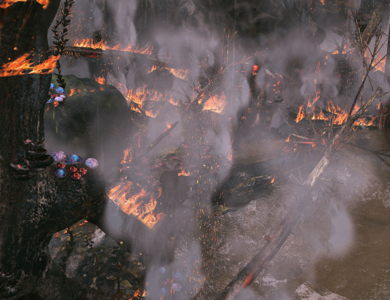 XI Elven Forest Burnt Add-On XI Elven Forest Burnt Add-On by: Xivon, 3D Models by Daz 3D