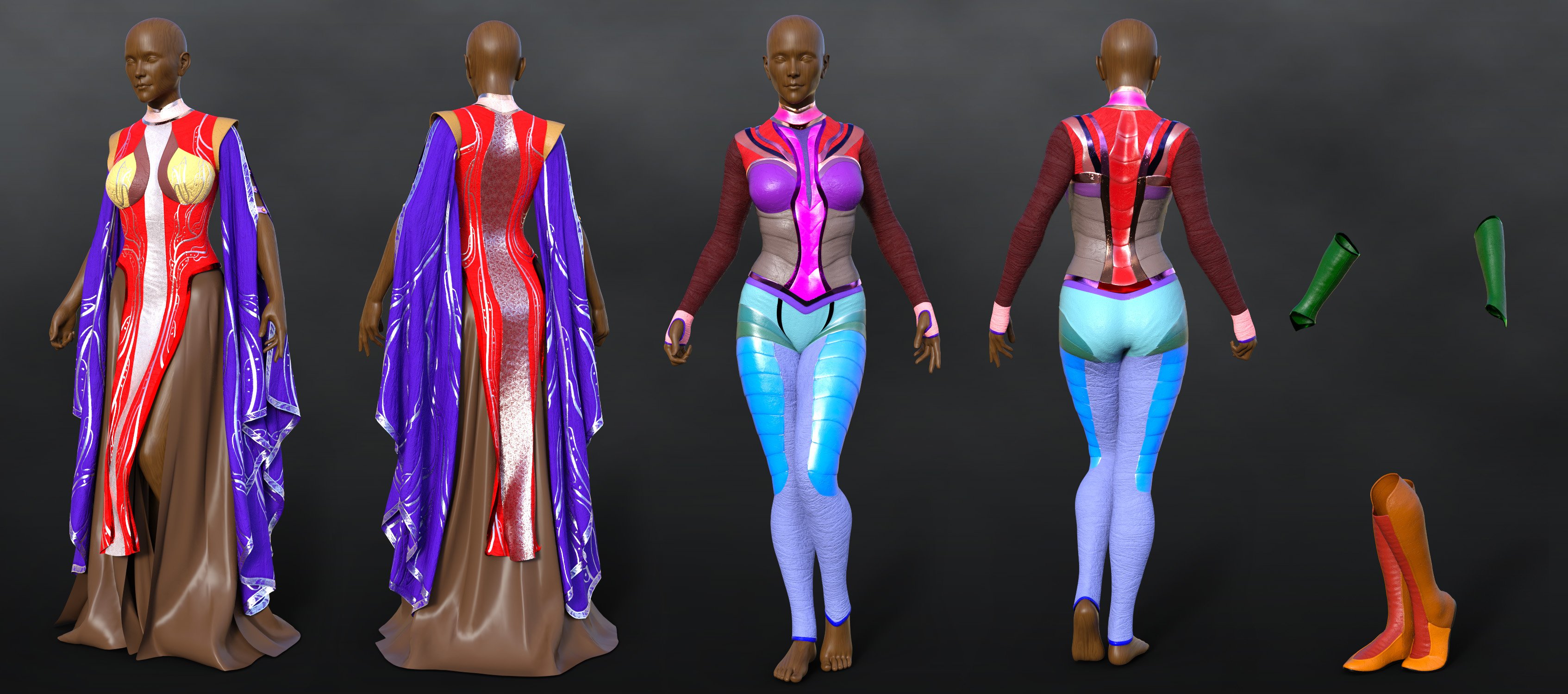 dForce War Witch Bundle for Genesis 8 and 8.1 | Daz 3D