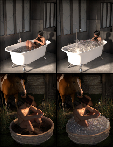 SY Bathwater and Bubbles for Iray by: Sickleyield, 3D Models by Daz 3D