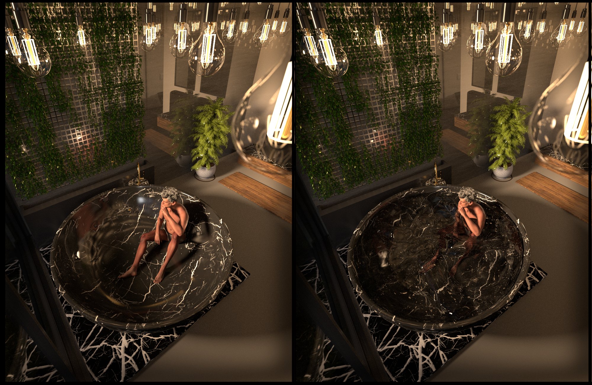 SY Bathwater and Bubbles for Iray by: Sickleyield, 3D Models by Daz 3D