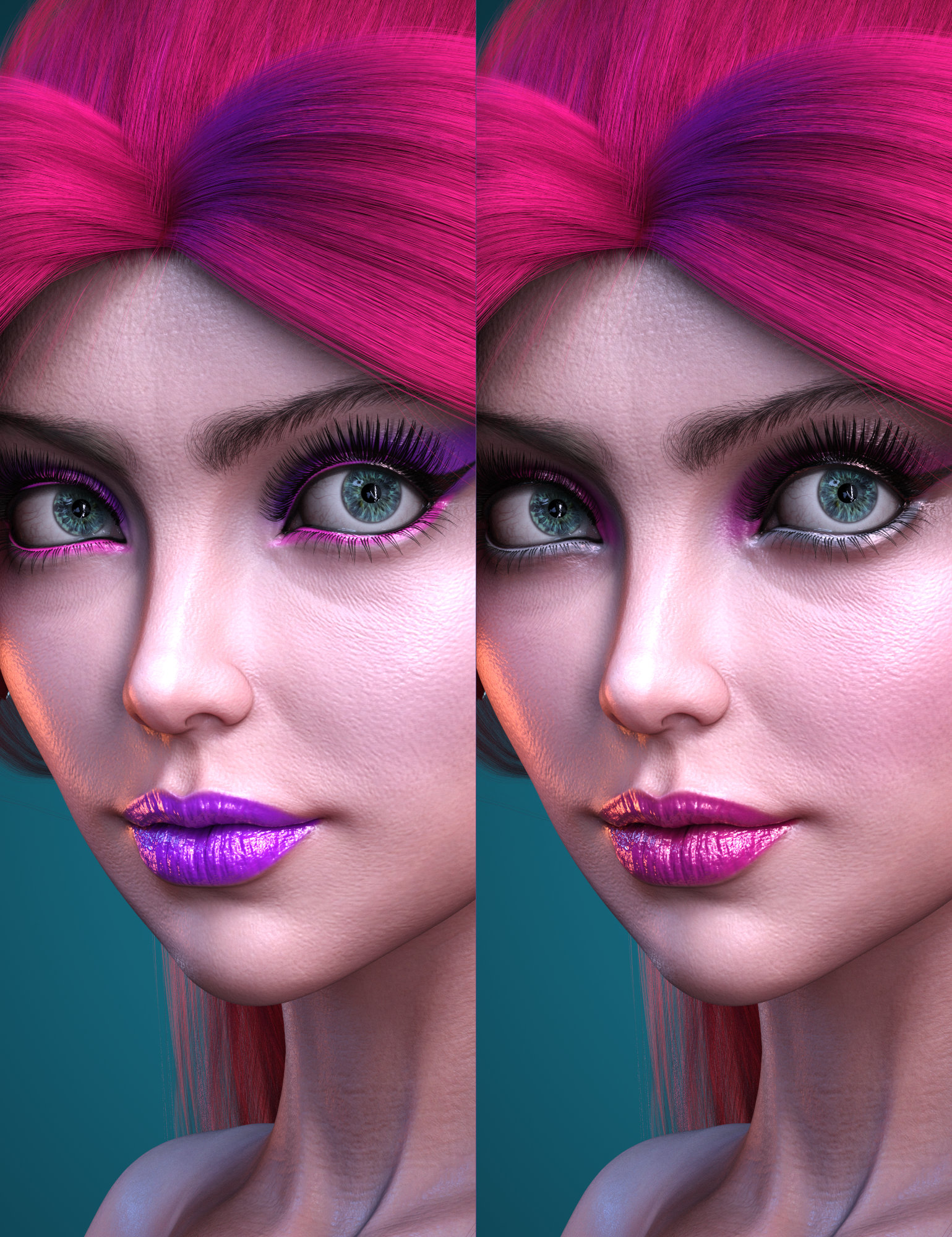 HM Katya Makeup Add-On by: HM, 3D Models by Daz 3D