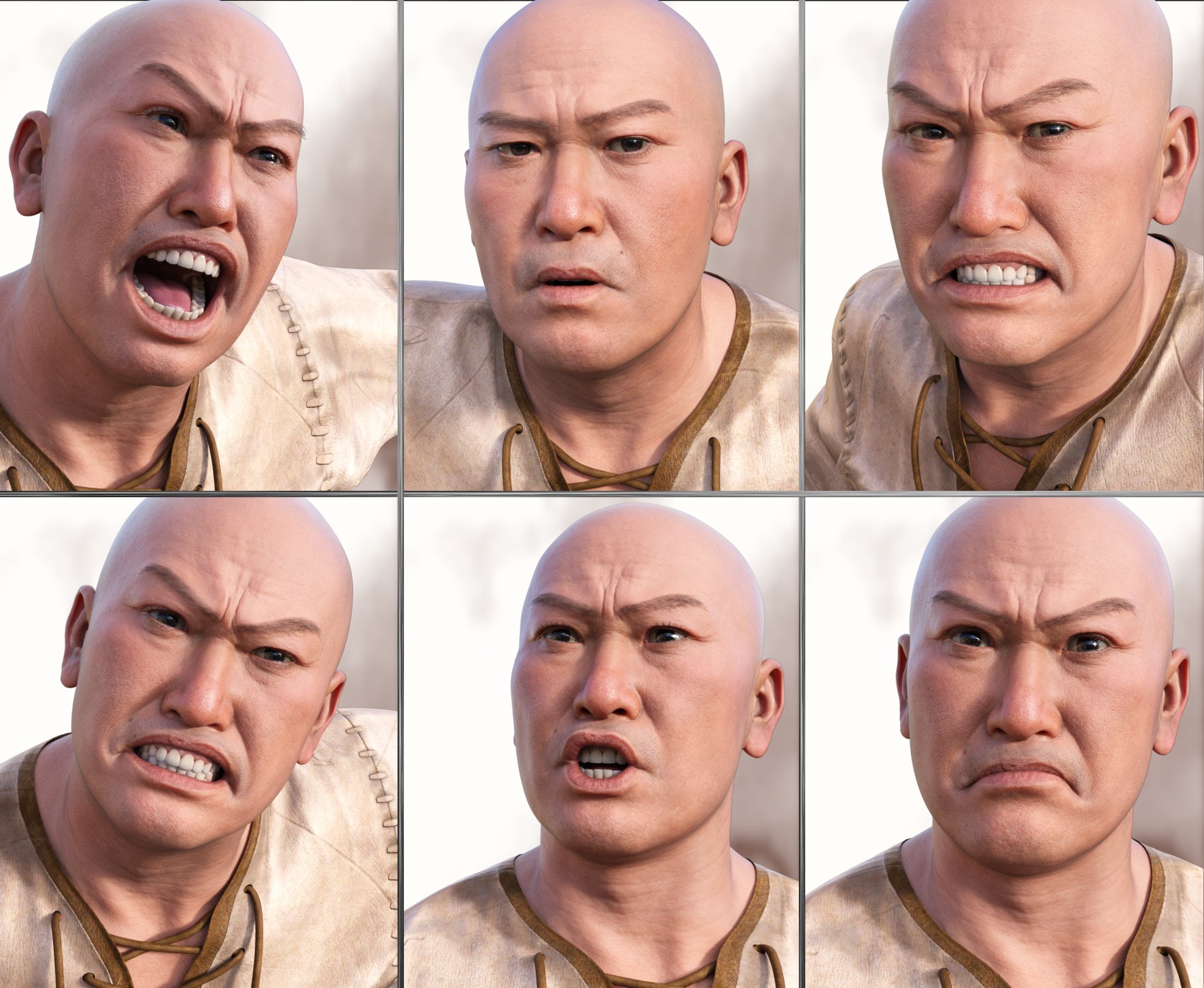 JW Fortitude Expressions for Genghis Kahn 9 JW Fortitude Expressions for Genghis Kahn 9 by: JWolf, 3D Models by Daz 3D