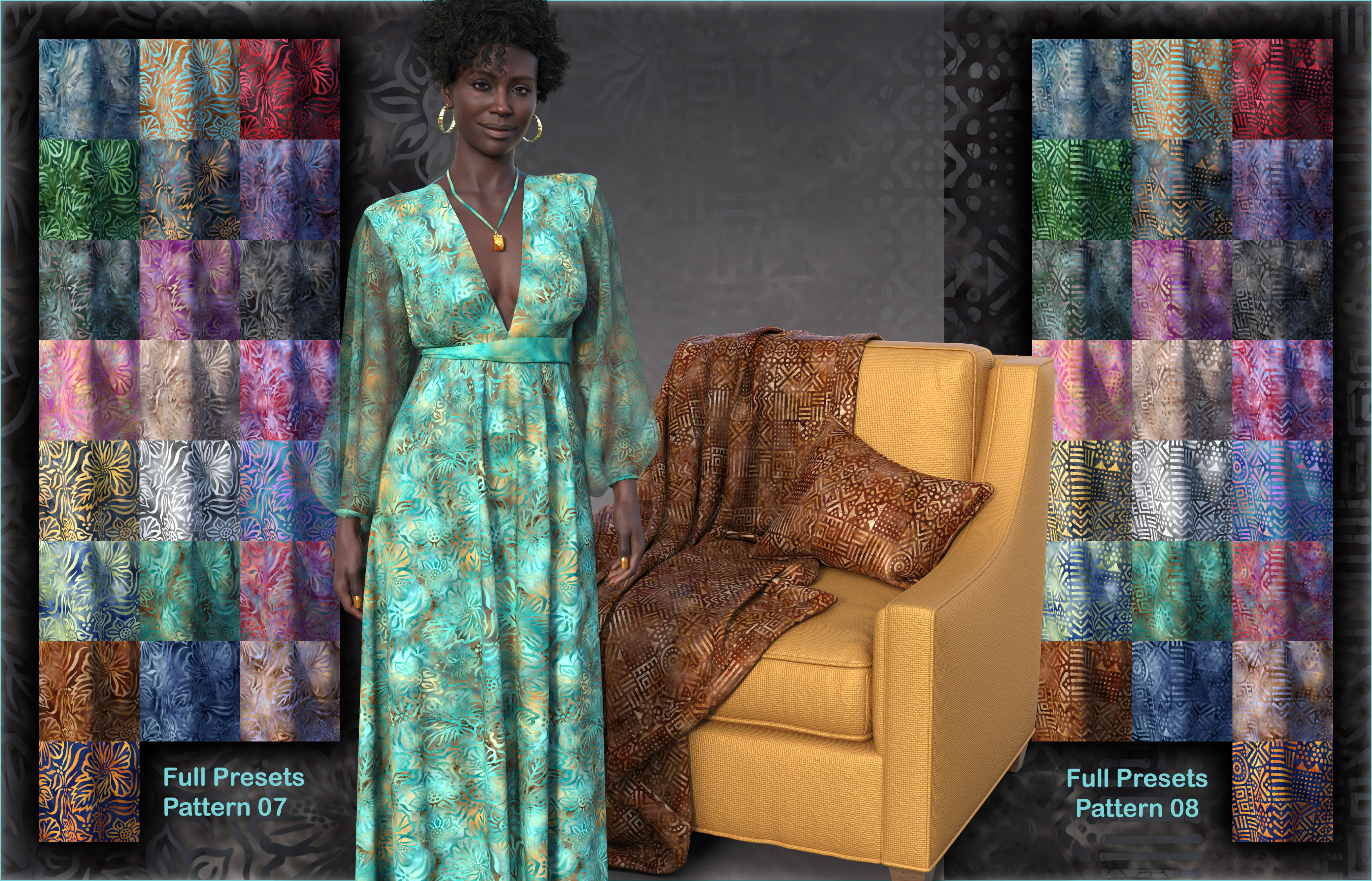 Pd Batik Iray Shaders Pd Batik Iray Shaders by: parrotdolphin, 3D Models by Daz 3D