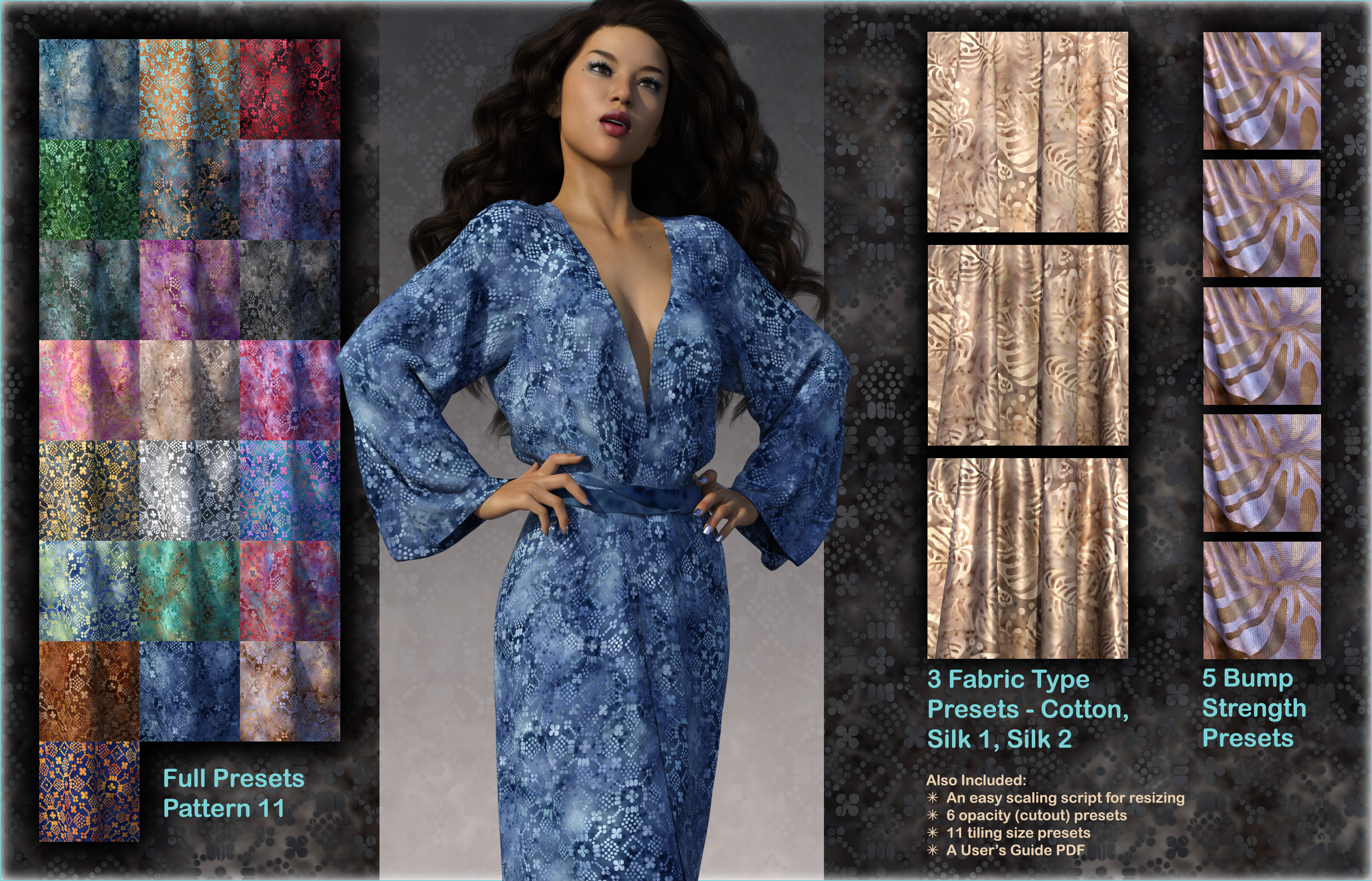 Pd Batik Iray Shaders Pd Batik Iray Shaders by: parrotdolphin, 3D Models by Daz 3D