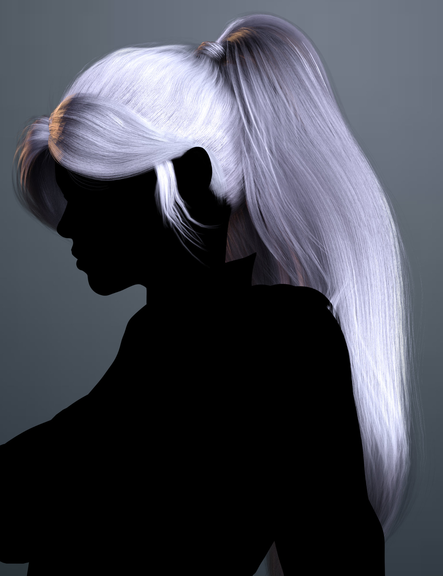 HM Katya Hair for Genesis 9 by: HM, 3D Models by Daz 3D