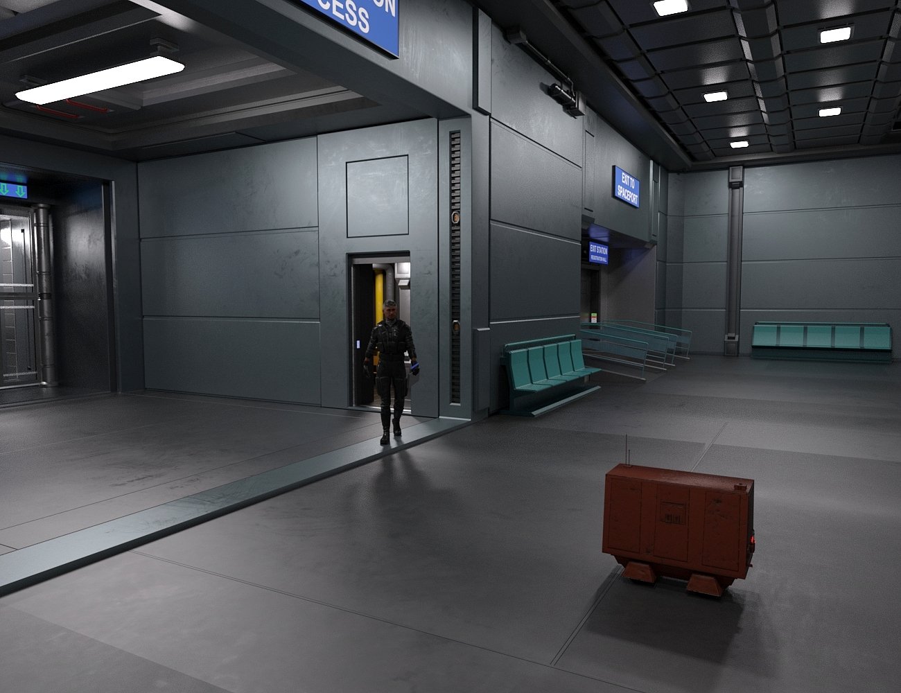 Space Road Stop Add-On 02 Space Road Stop Add-On 02 by: kerabera, 3D Models by Daz 3D