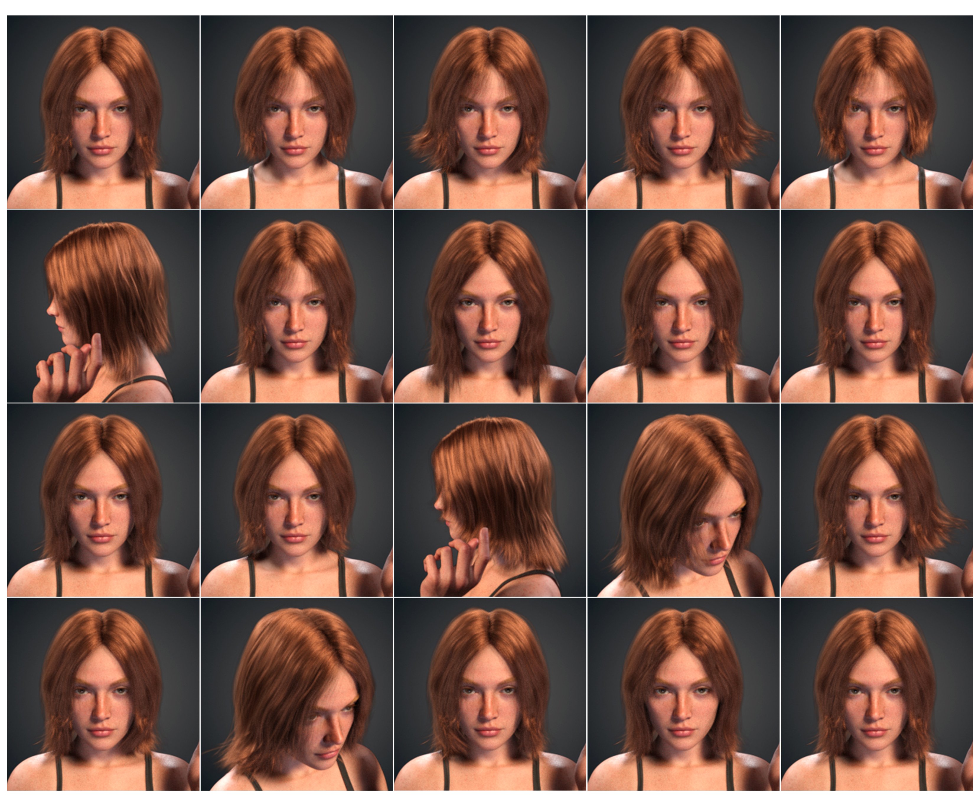 FE Kieffer Hair for Genesis 9 by: FeSoul, 3D Models by Daz 3D