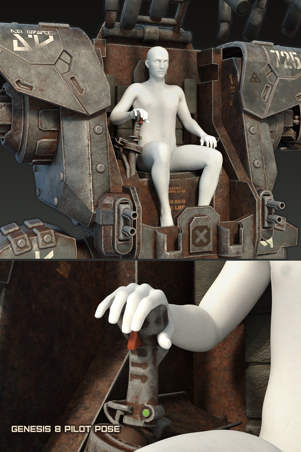Mining Mech Mining Mech by: The AntFarm, 3D Models by Daz 3D