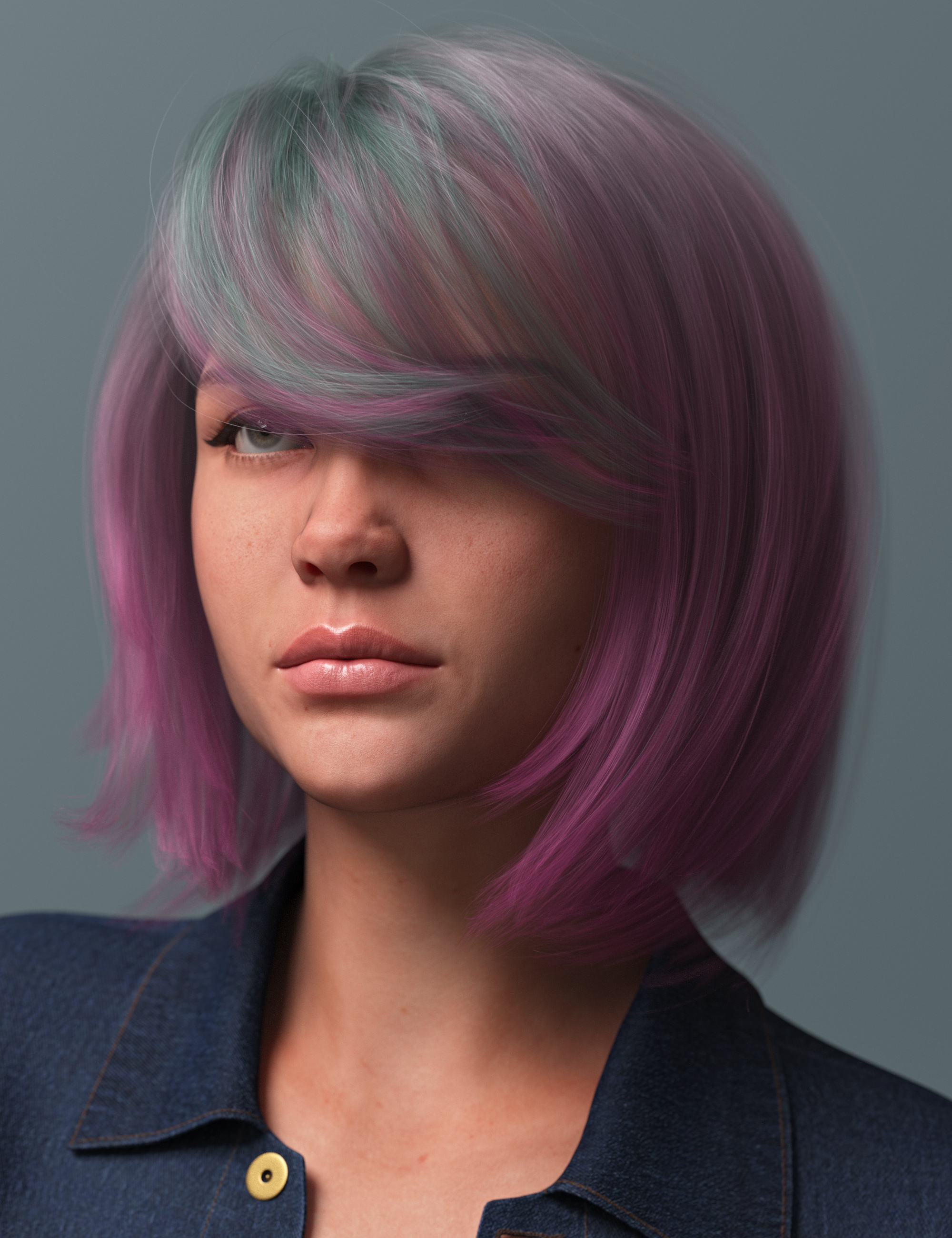 Spring Style Bob Hair Color Expansion by: outoftouch, 3D Models by Daz 3D