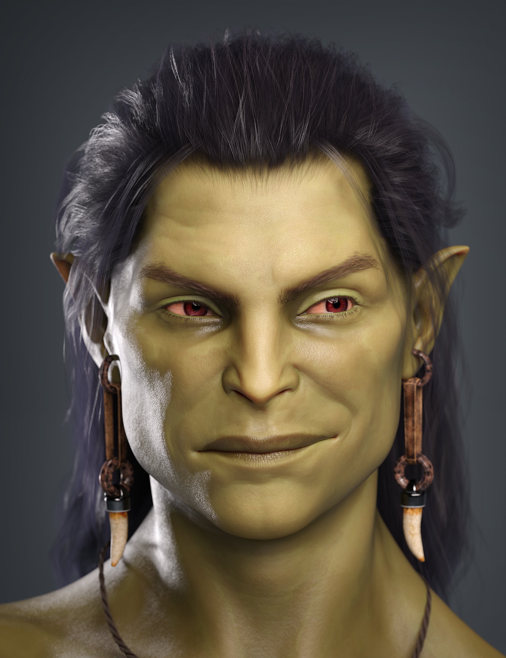 Norba the Orc HD for Genesis 9 by: , 3D Models by Daz 3D