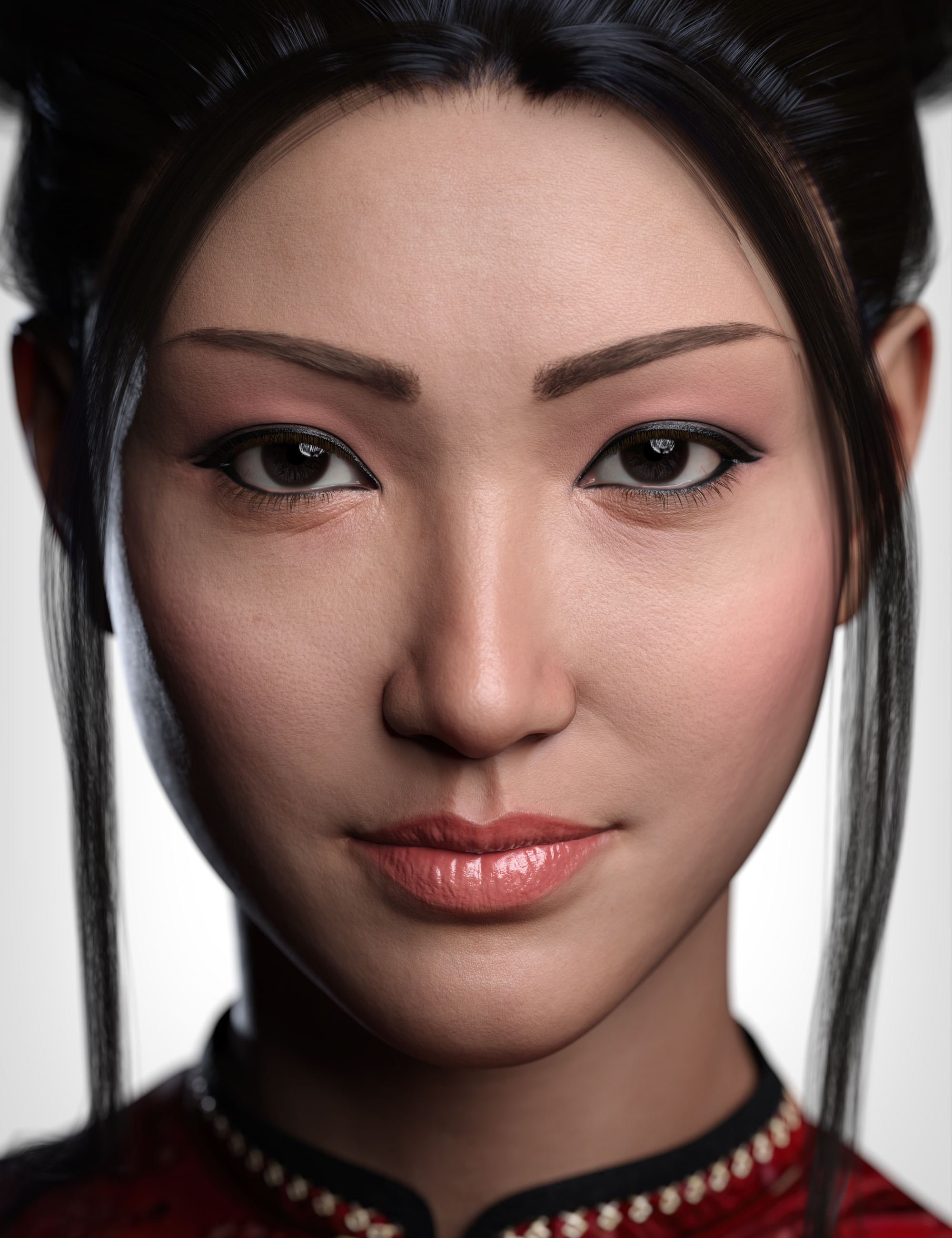 Xiu Lin 9 HD Makeup by: , 3D Models by Daz 3D