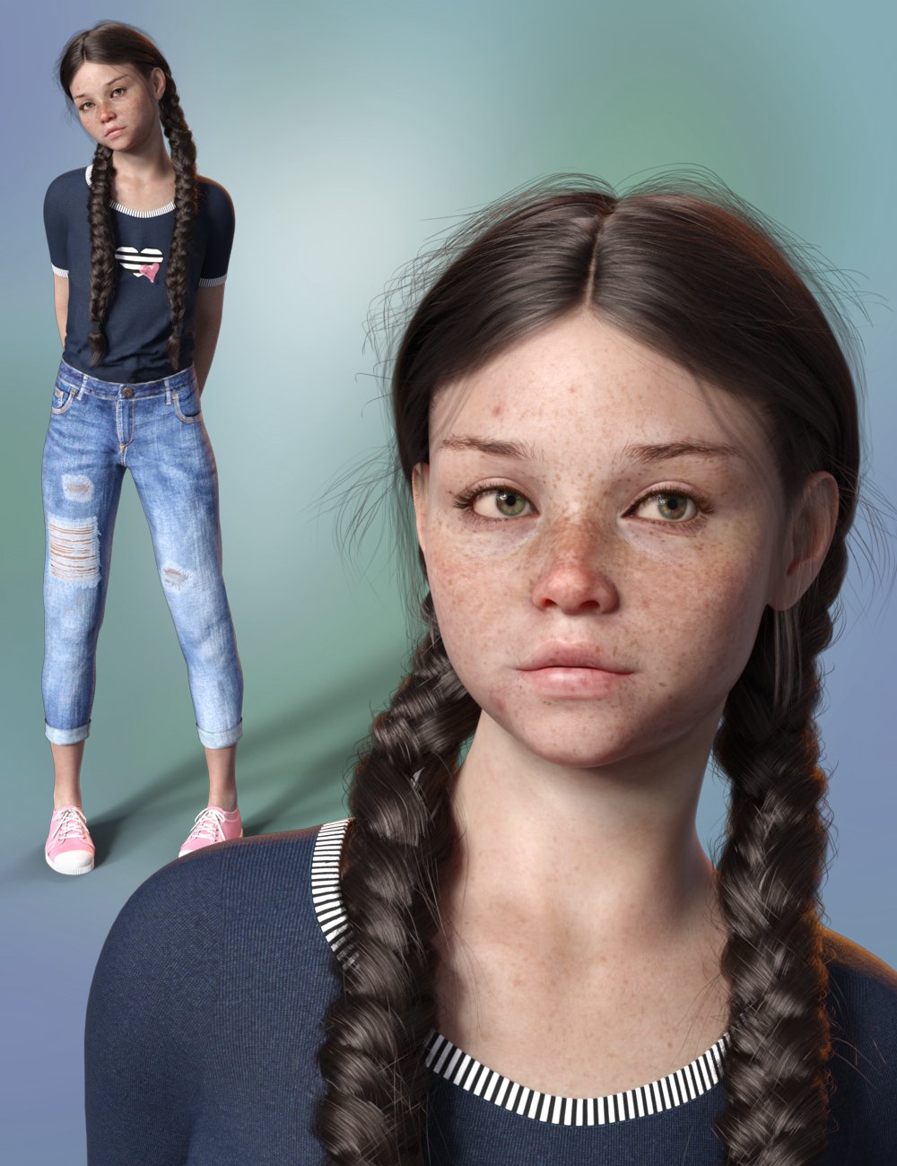 P3D Teenage Shape Set | Daz 3D