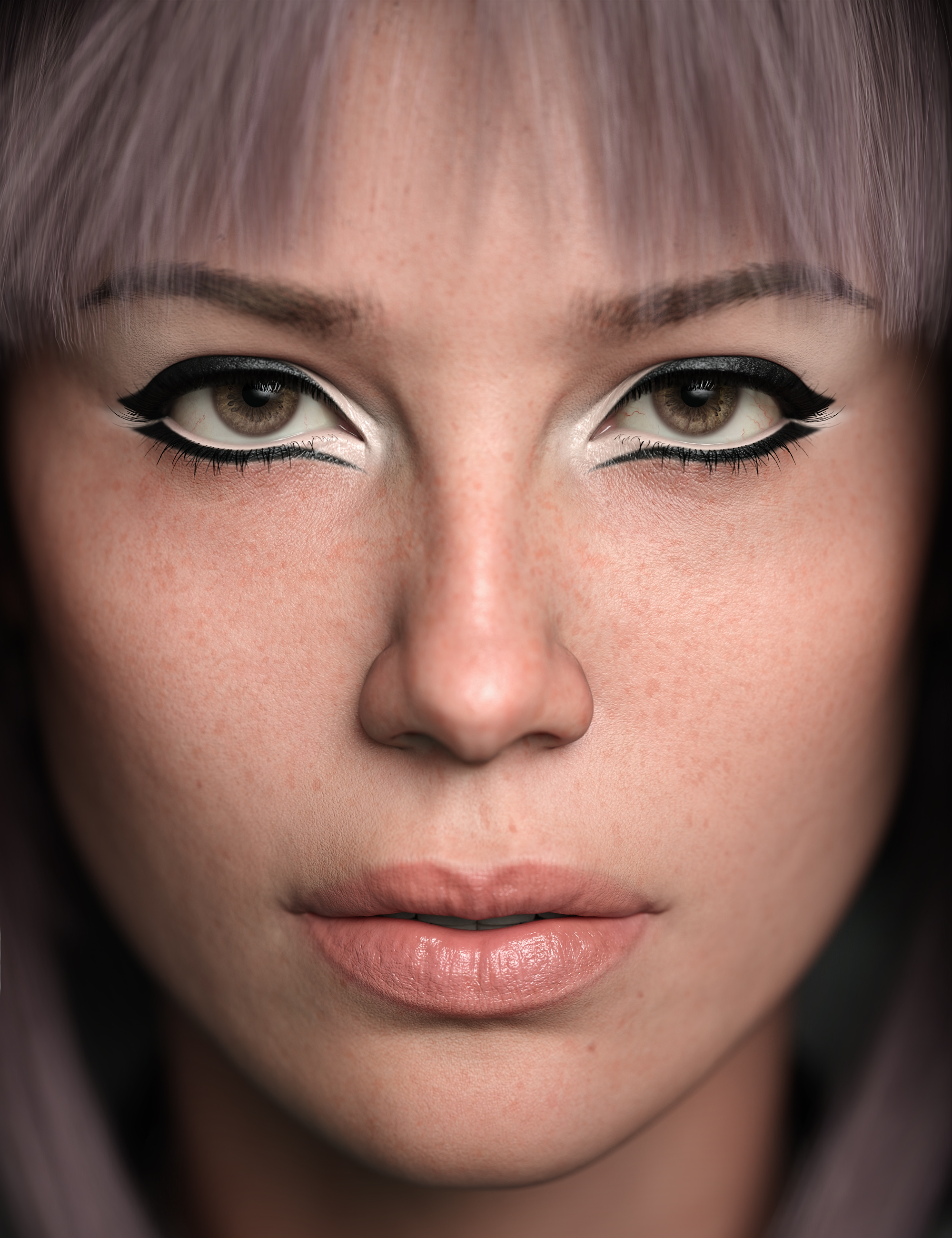 Julia 9 HD Makeup by: , 3D Models by Daz 3D
