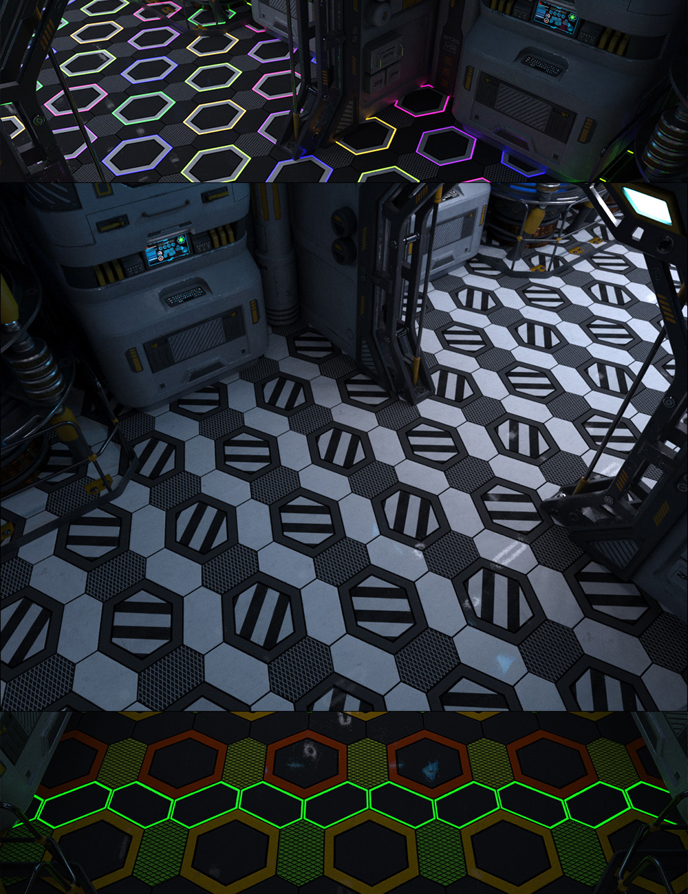 Sci-Fi Flooring Iray Shaders Volume 4 by: ForbiddenWhispers, 3D Models by Daz 3D