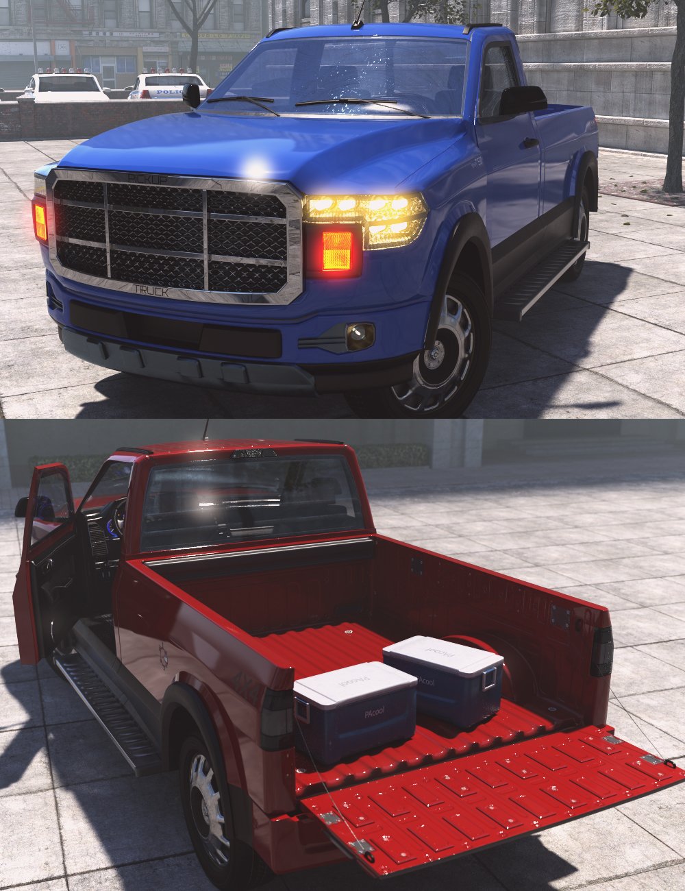 XI American Pickup Truck by: Xivon, 3D Models by Daz 3D