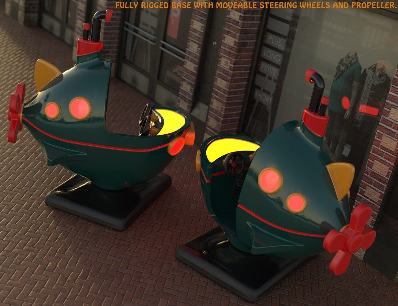 Coin-Operated Rides Mega Pack Coin-Operated Rides Mega Pack by: ForbiddenWhispersDavid Brinnen, 3D Models by Daz 3D