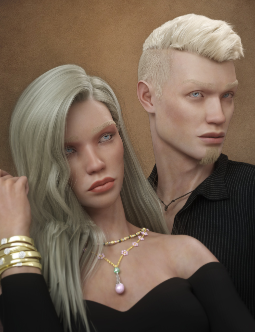 Albane and Albana for Genesis 9 by: RawArt, 3D Models by Daz 3D