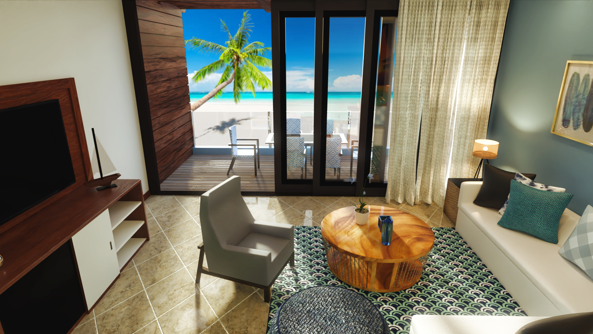 Blue4Lou Beachfront Condo Blue4Lou Beachfront Condo by: PerspectX, 3D Models by Daz 3D