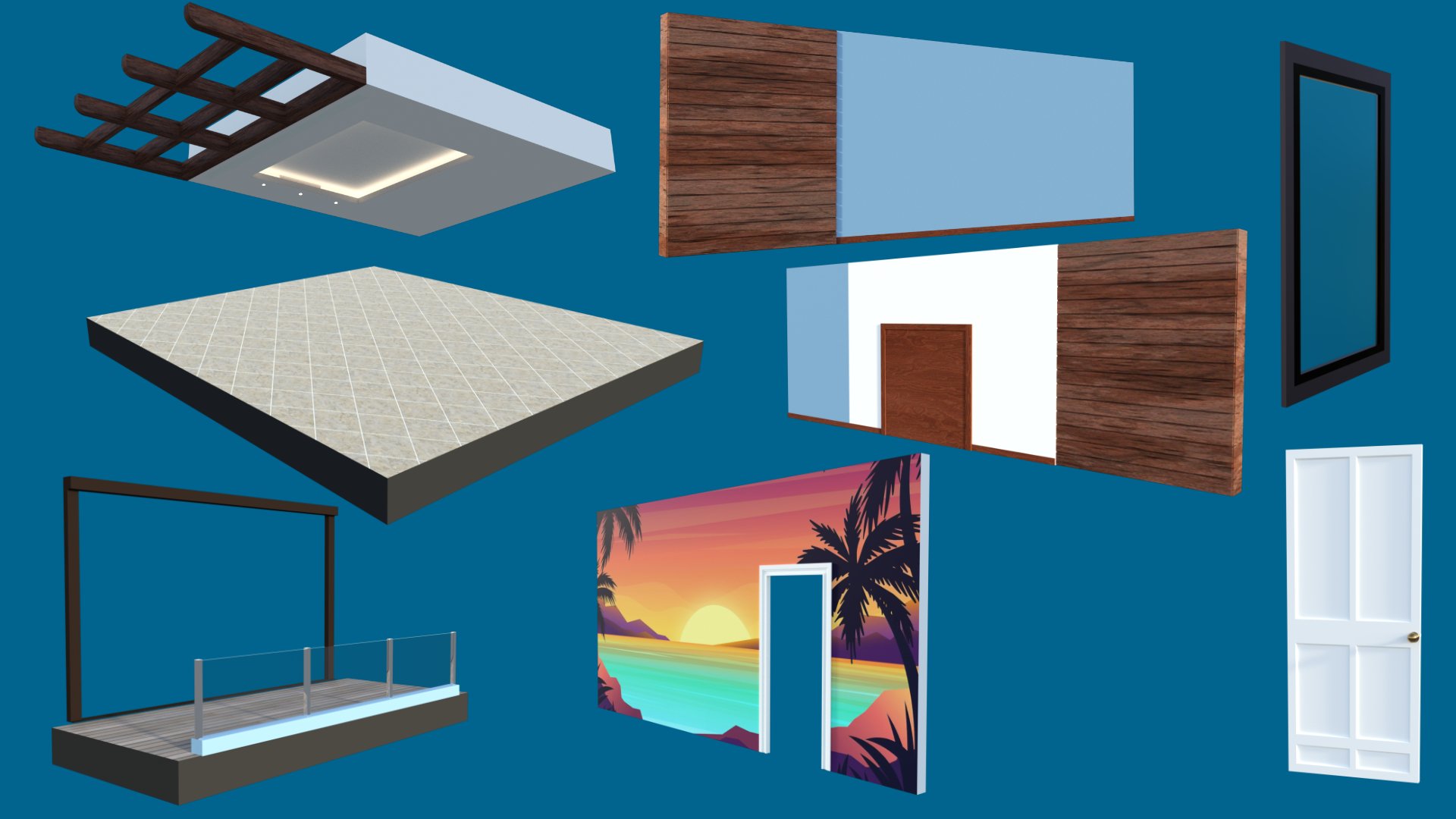 Blue4Lou Beachfront Condo by: PerspectX, 3D Models by Daz 3D