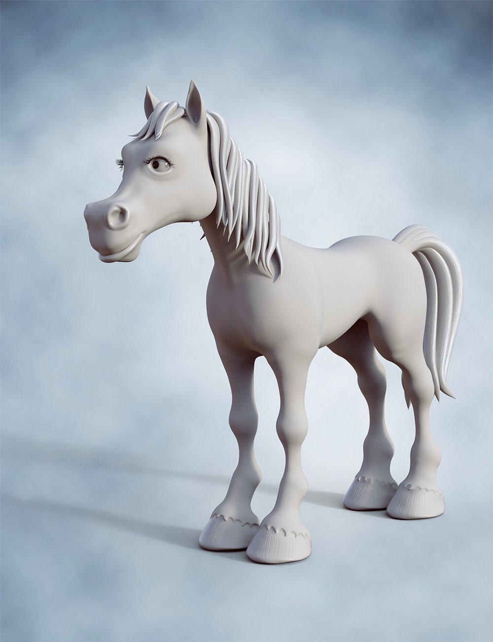 Toon Horse for Daz Horse 3 by: 3D Universe, 3D Models by Daz 3D
