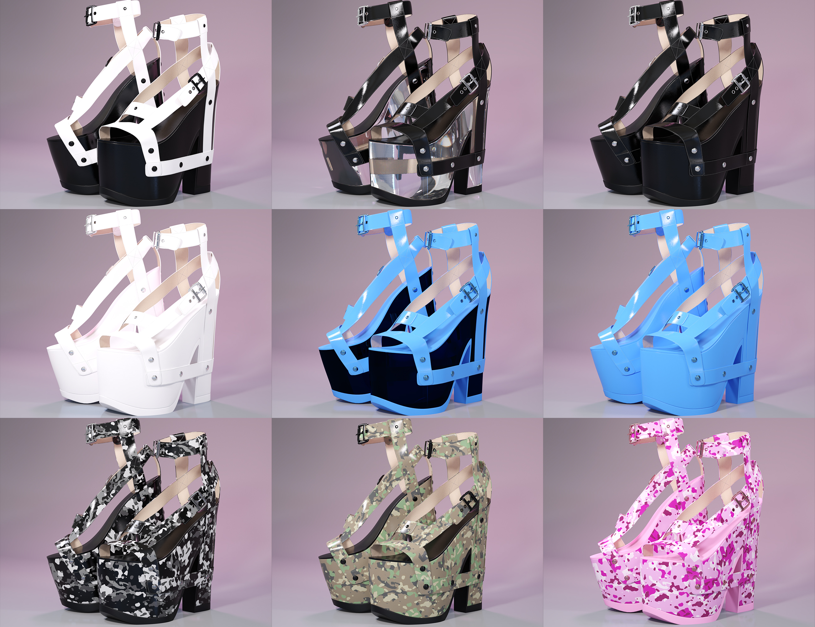 Alana Platform Heels for Genesis 9 Alana Platform Heels for Genesis 9 by: cWodrex, 3D Models by Daz 3D