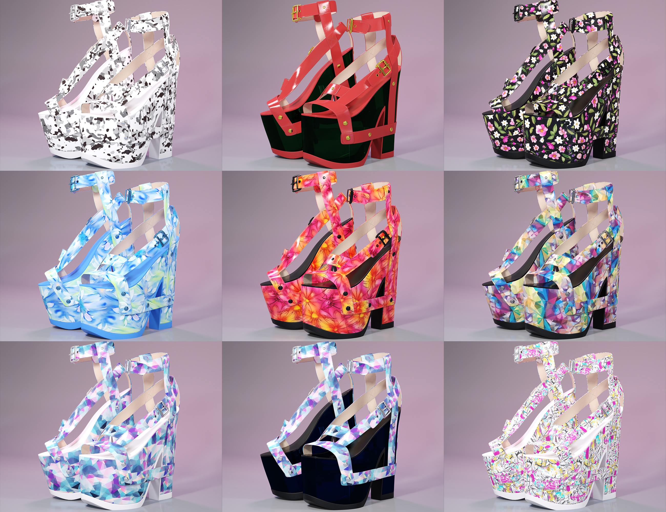 Alana Platform Heels for Genesis 9 Alana Platform Heels for Genesis 9 by: cWodrex, 3D Models by Daz 3D