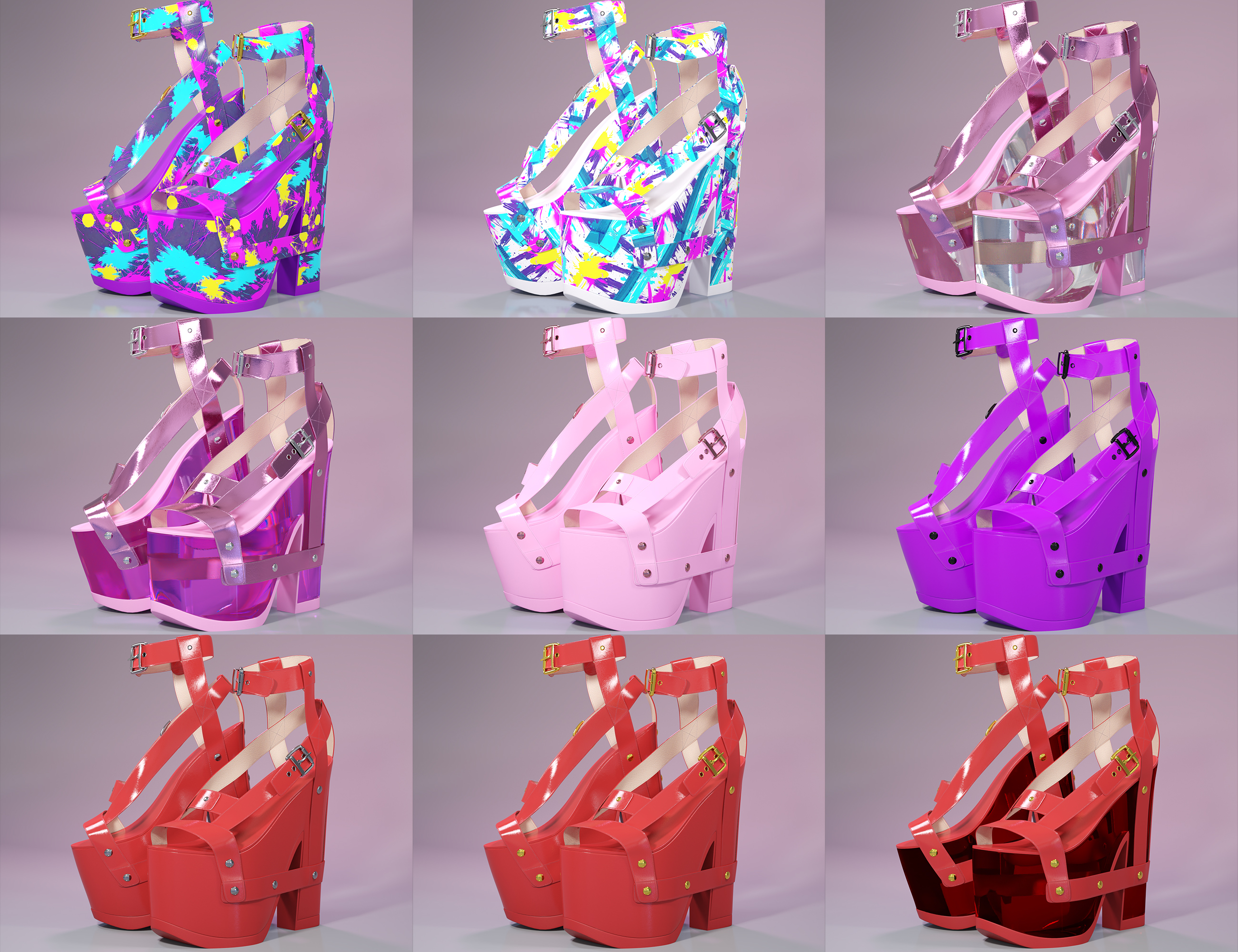 Alana Platform Heels for Genesis 9 Alana Platform Heels for Genesis 9 by: cWodrex, 3D Models by Daz 3D