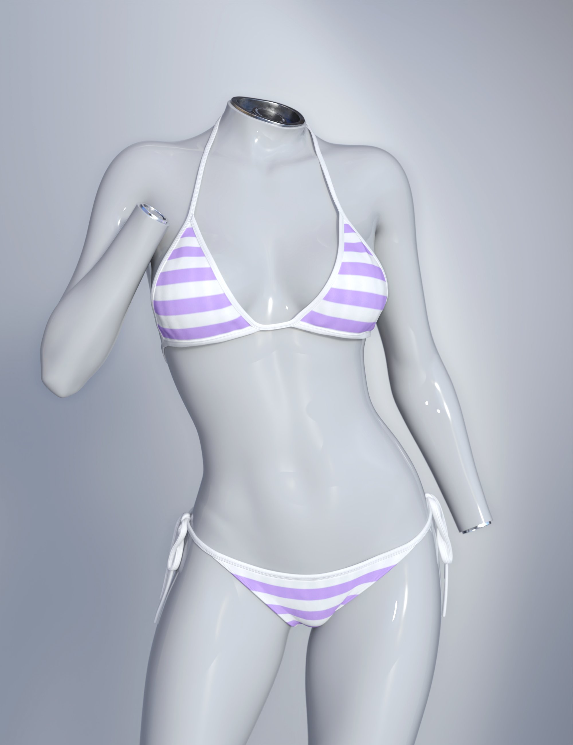 dForce SU Bikini Set for Genesis 9, 8.1, and 8 by: Sue Yee, 3D Models by Daz 3D