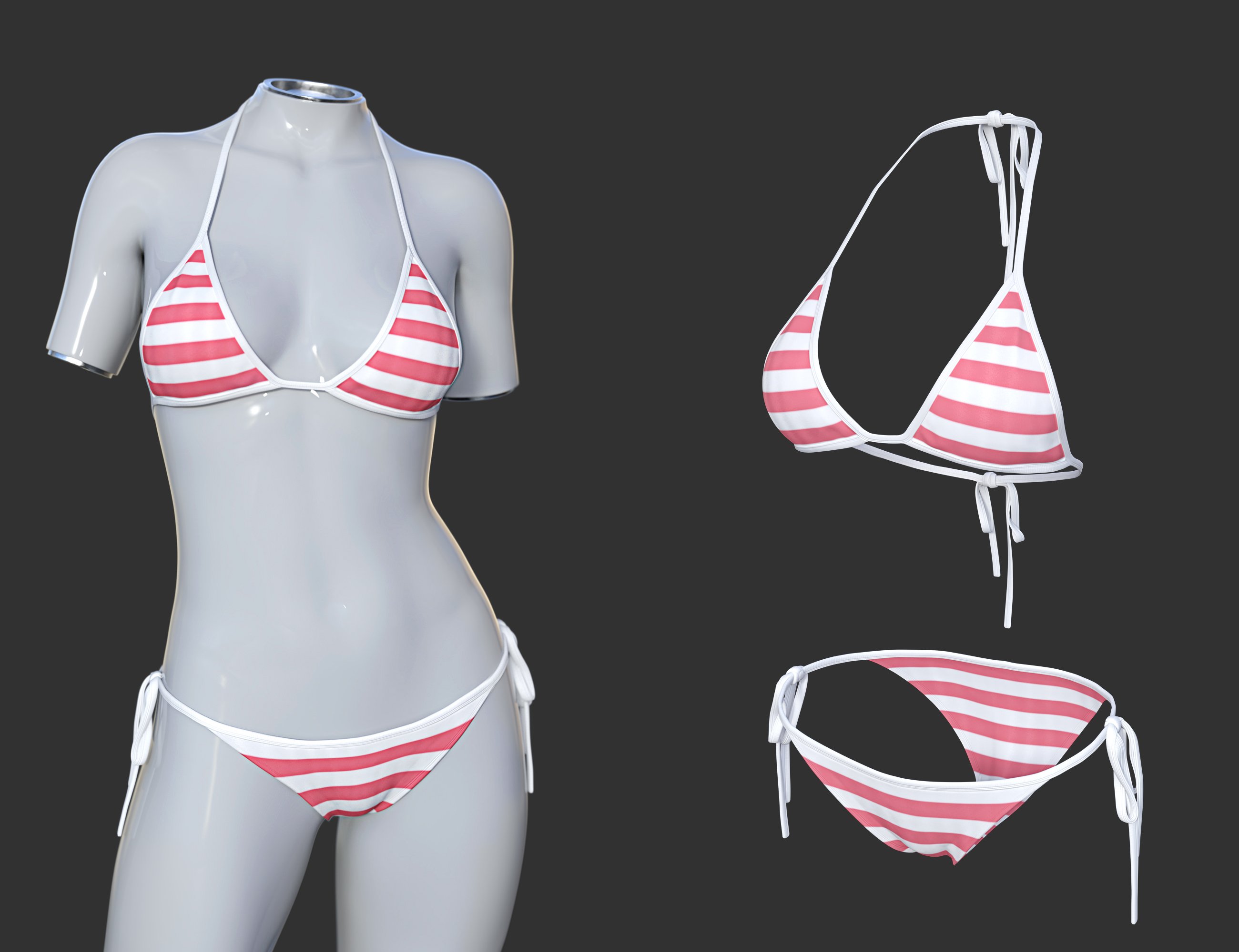 dForce SU Bikini Set for Genesis 9, 8.1, and 8 dForce SU Bikini Set for Genesis 9, 8.1, and 8 by: Sue Yee, 3D Models by Daz 3D