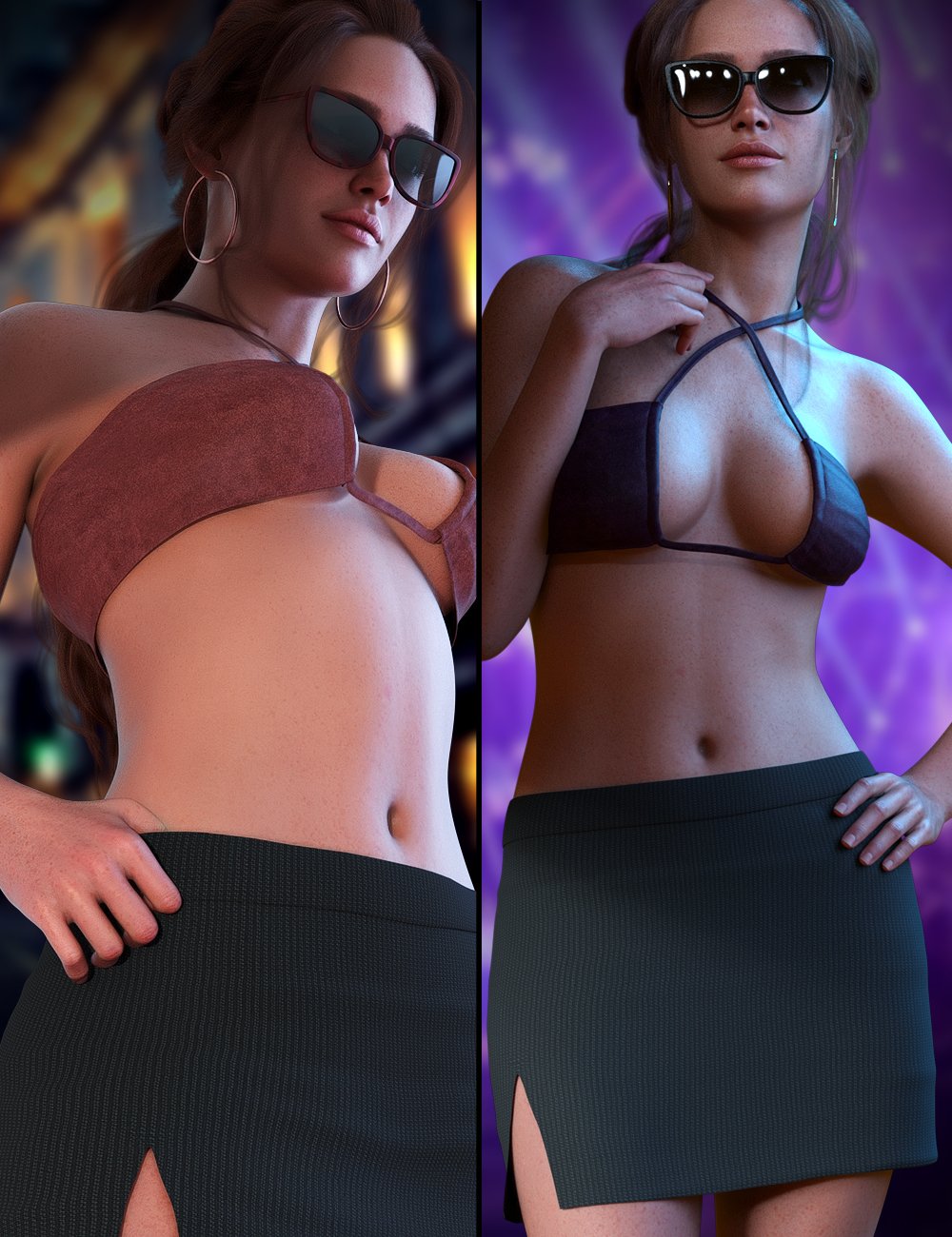 Criss Cross Outfit Set for Genesis 9 Criss Cross Outfit Set for Genesis 9 by: MytilusProShot, 3D Models by Daz 3D