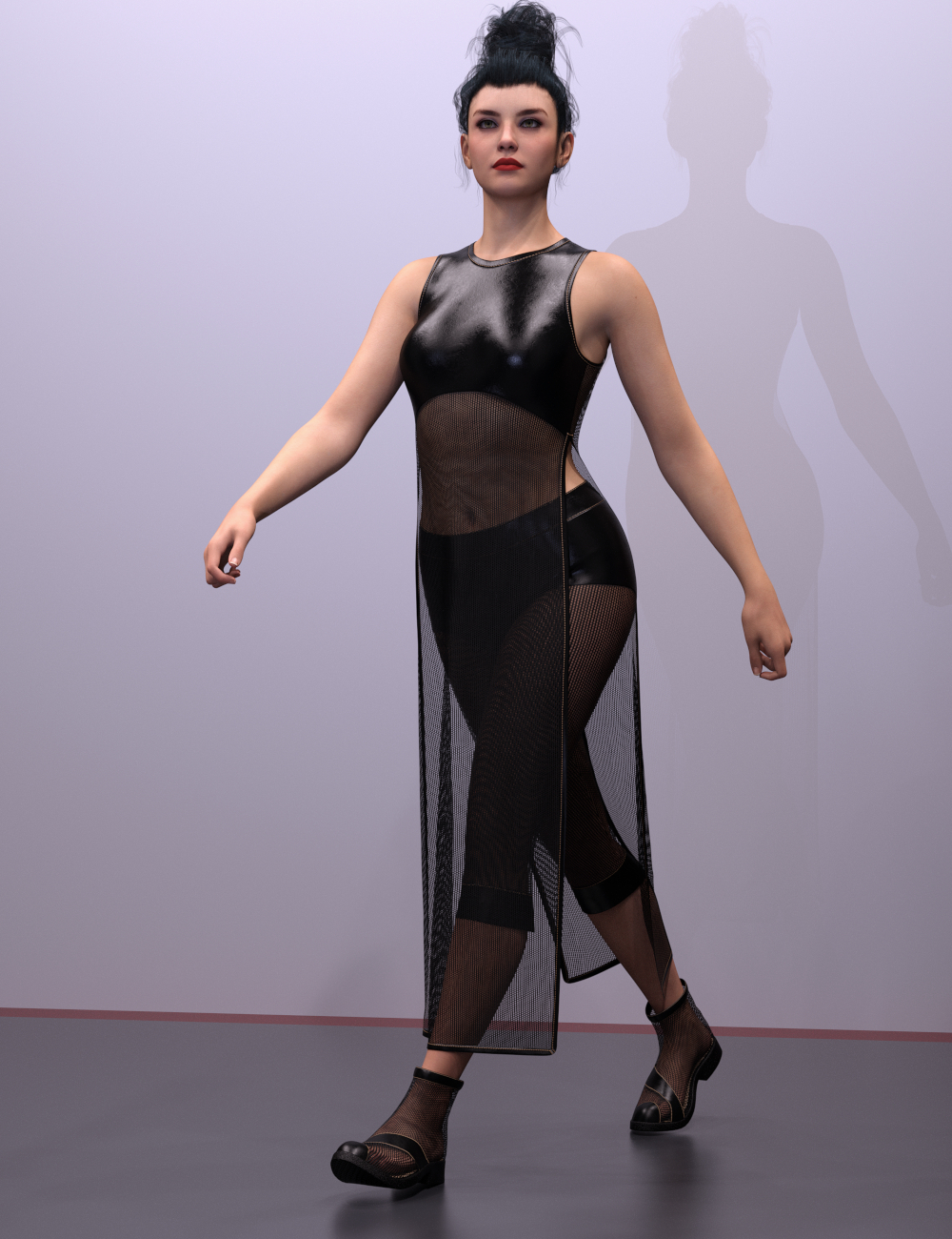 dForce Soul Gear Outfit for Genesis 9 by: Leviathan, 3D Models by Daz 3D