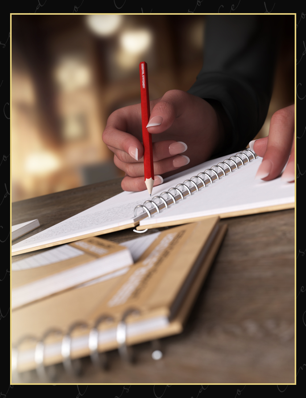 Essential Stationery Props Essential Stationery Props by: Censored, 3D Models by Daz 3D