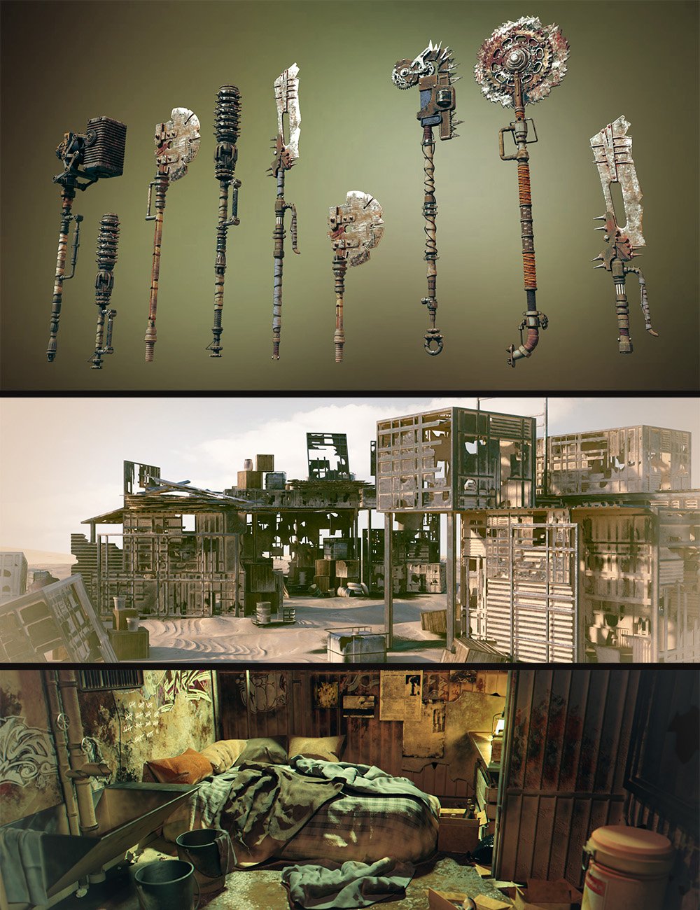 Desert Wreckage Environment Bundle by: Polish, 3D Models by Daz 3D