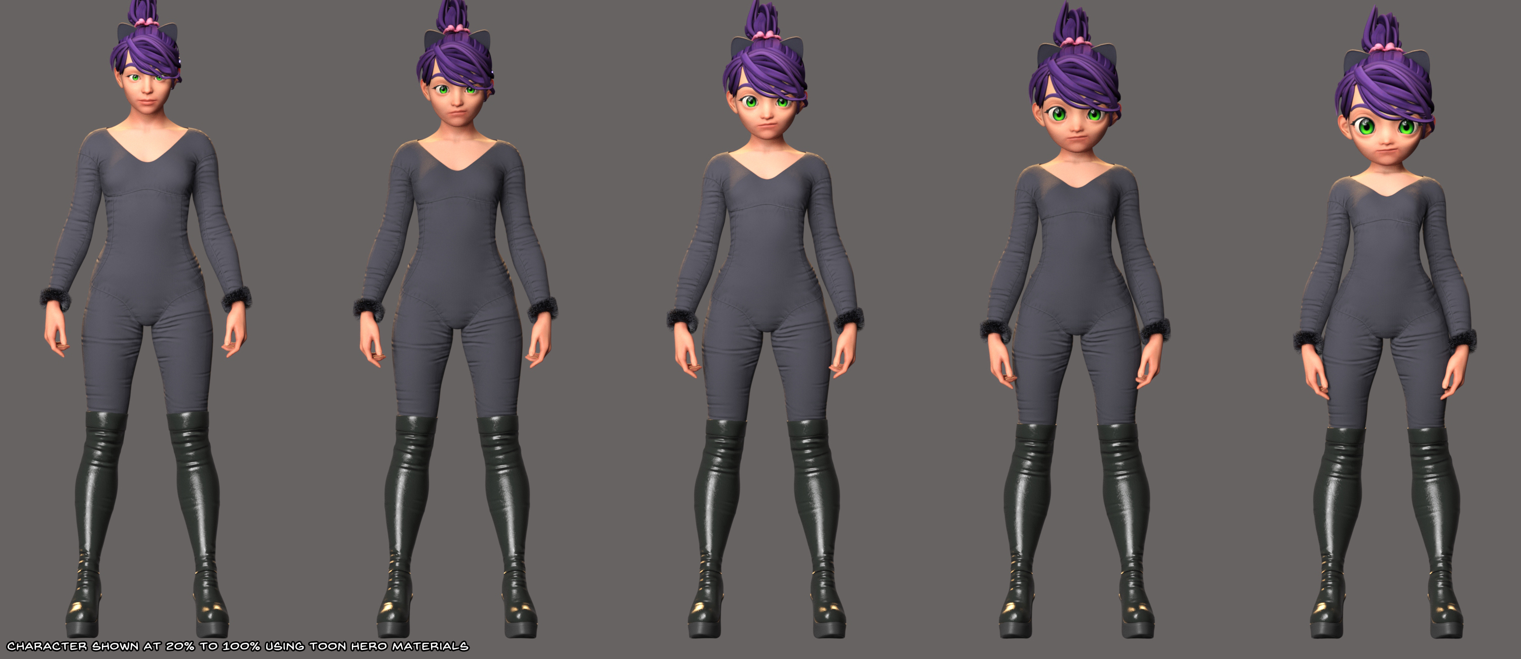 Young Anime Heroes for Genesis 9 by: JoeQuick, 3D Models by Daz 3D
