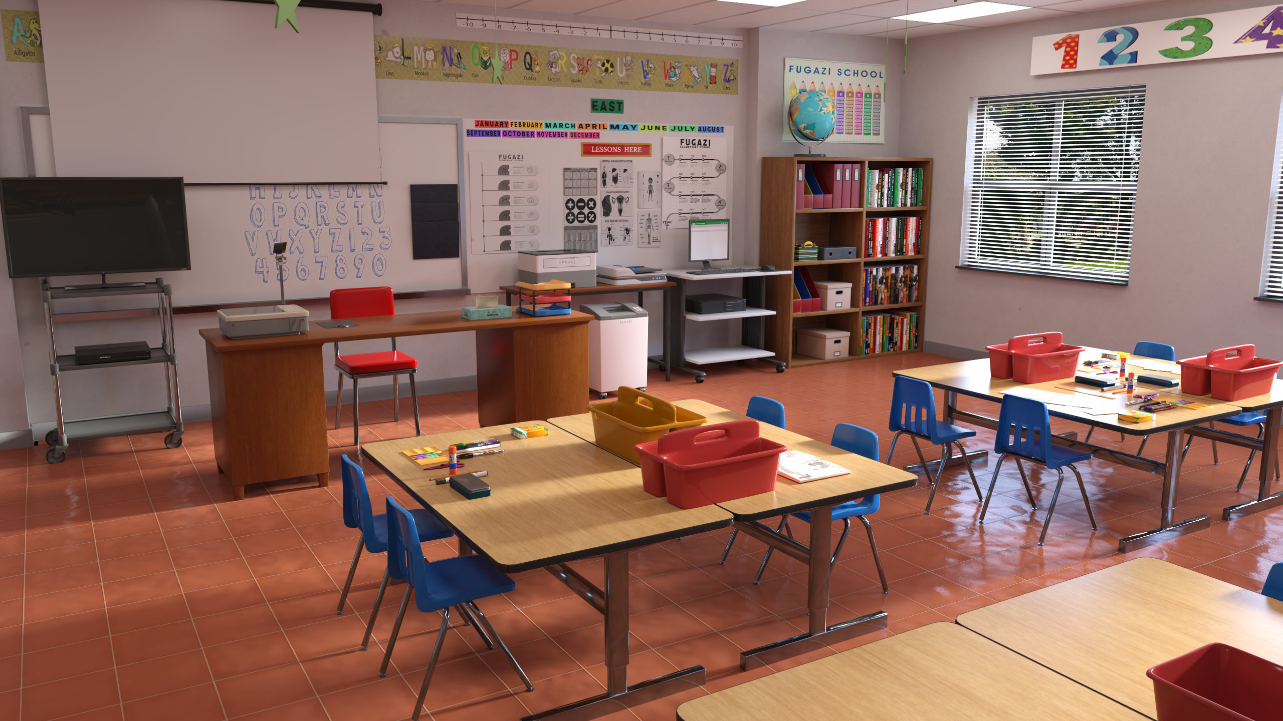 FG Elementary Classroom by: IronmanFugazi1968, 3D Models by Daz 3D