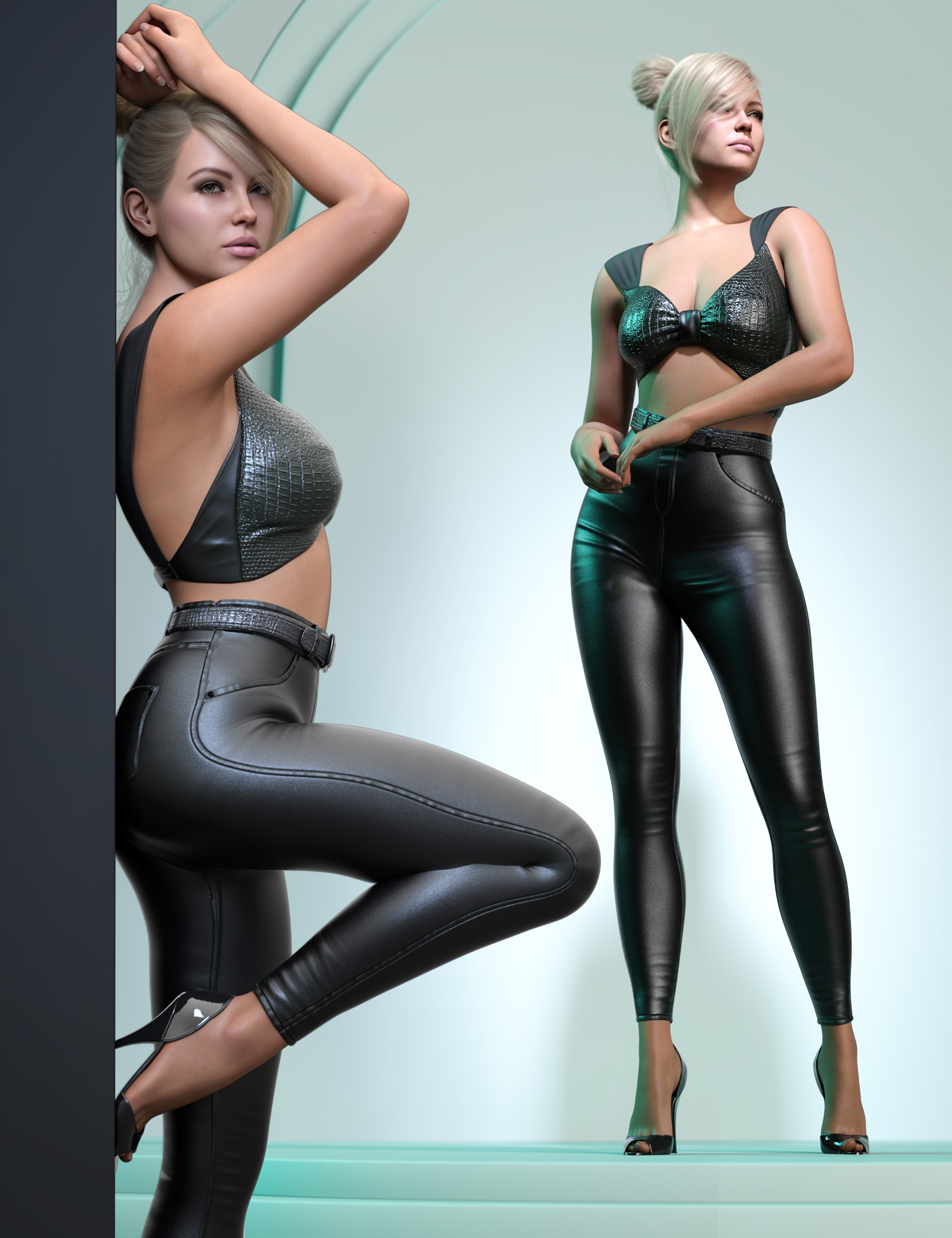 Z Fashion Spread Pose Collection for Genesis 9 and 8 by: Zeddicuss, 3D Models by Daz 3D