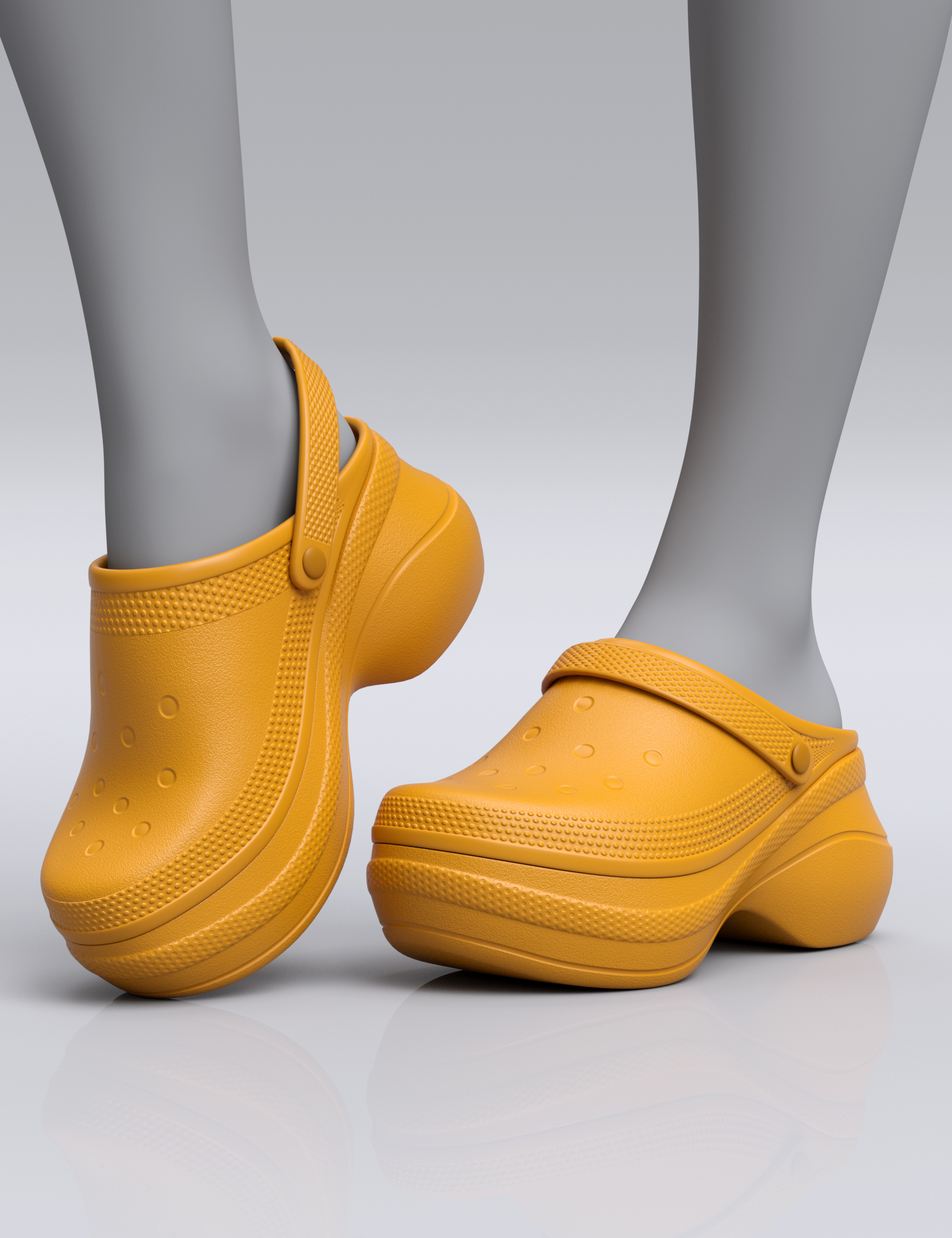 HL Foam Clogs for Genesis 9, 8, and 8.1 by: Havanalibere, 3D Models by Daz 3D