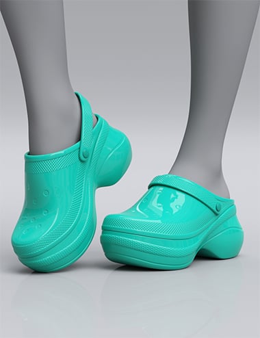 HL Foam Clogs for Genesis 9, 8, and 8.1 | Daz 3D